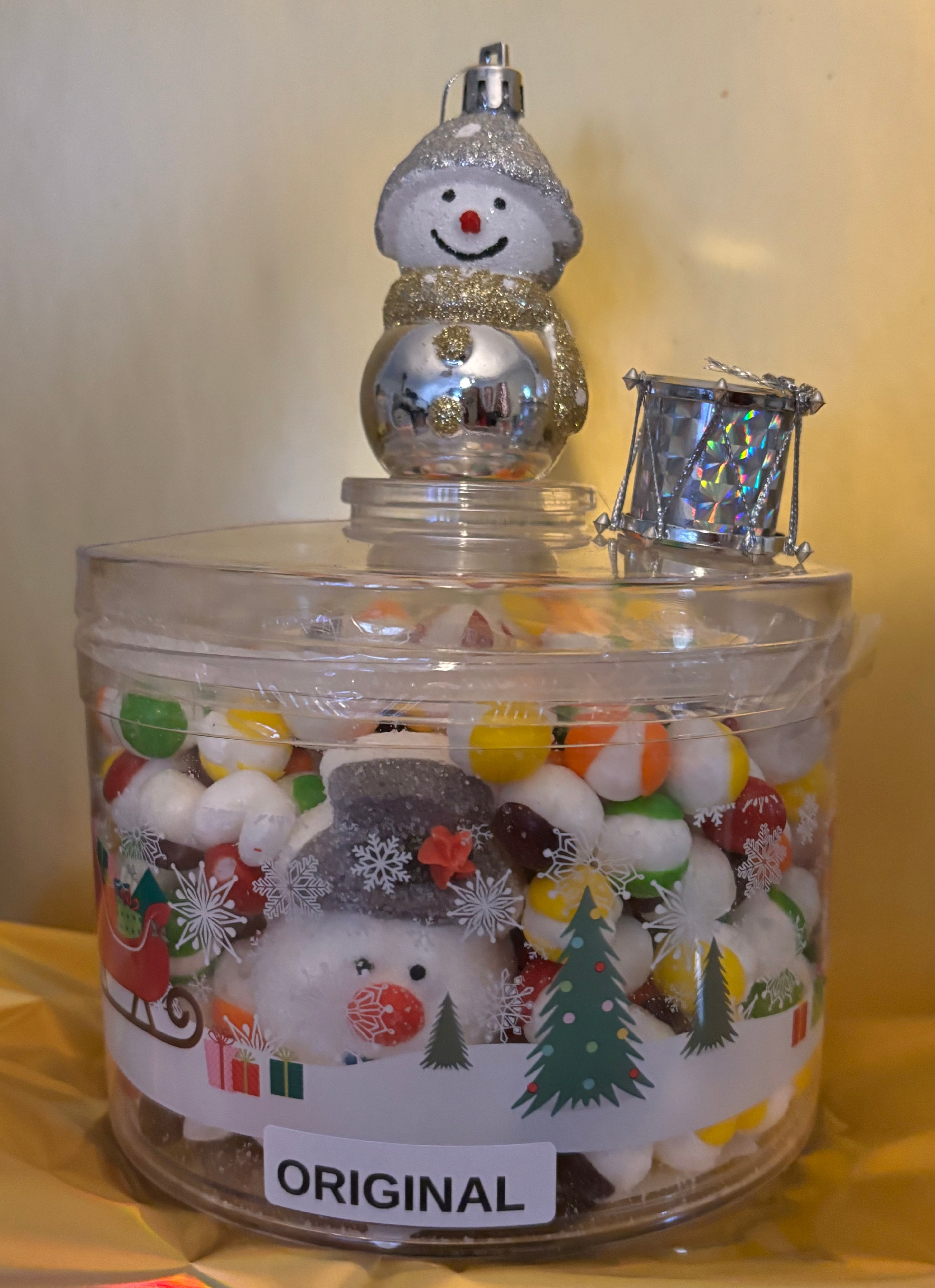 Rainbow Balls (a/k/a Skittles) Christmas Gift (Original flavors)